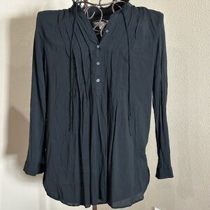Women’s Loft lightweight black blouse, size S